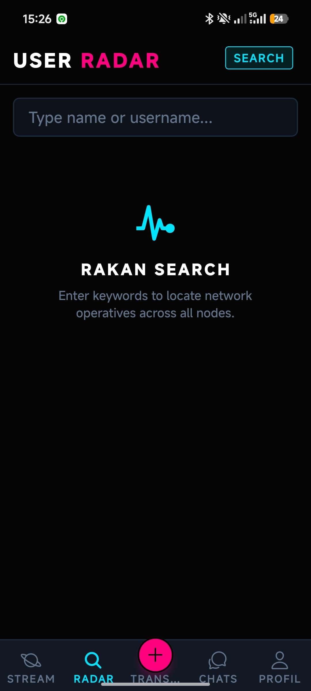 RakanChat search and profile views